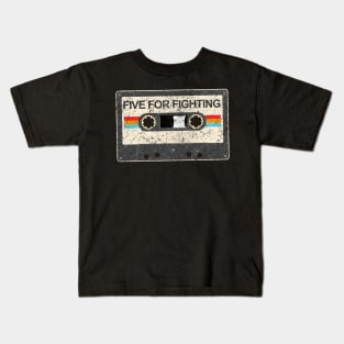 kurniamarga vintage cassette tape Five For Fighting Kids T-Shirt